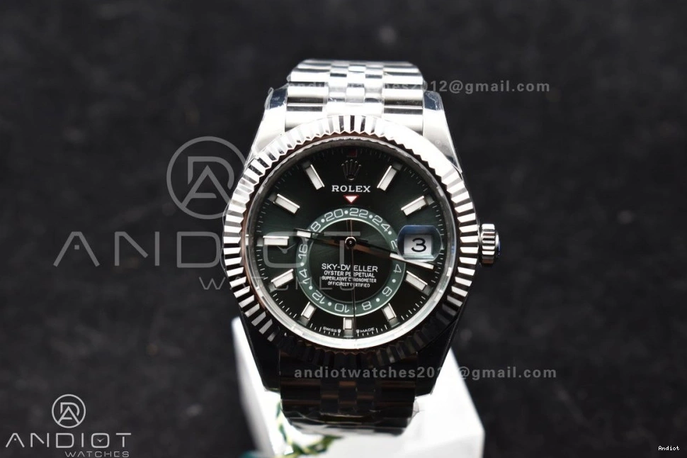 on SS A 1088 Dial Edition Green ZF Durable 1:1 Bracelet Jubilee Sky-Dweller 904L 326934 SS Best 0817